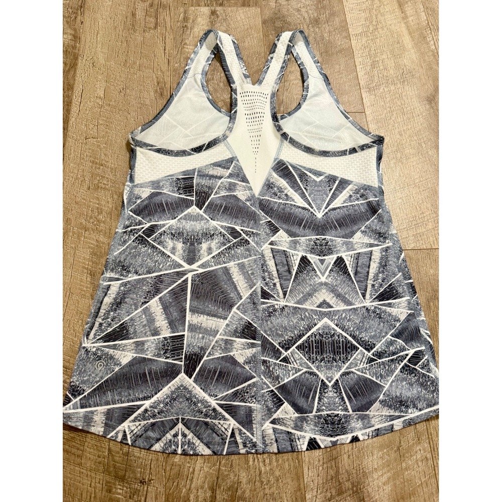 Champion C9 Women's Grey Geometric Racerback Mesh Activewear Tank Top S - Picture 3 of 5